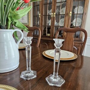 Mikassa Cambridge Cut Crystal 8" Candlesticks